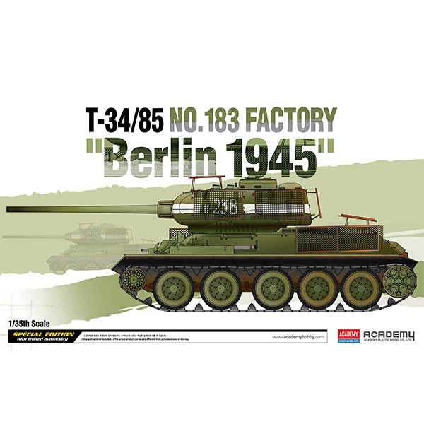 ACADEMY T-34/85 "BERLIN 1945" 1/35. 13295